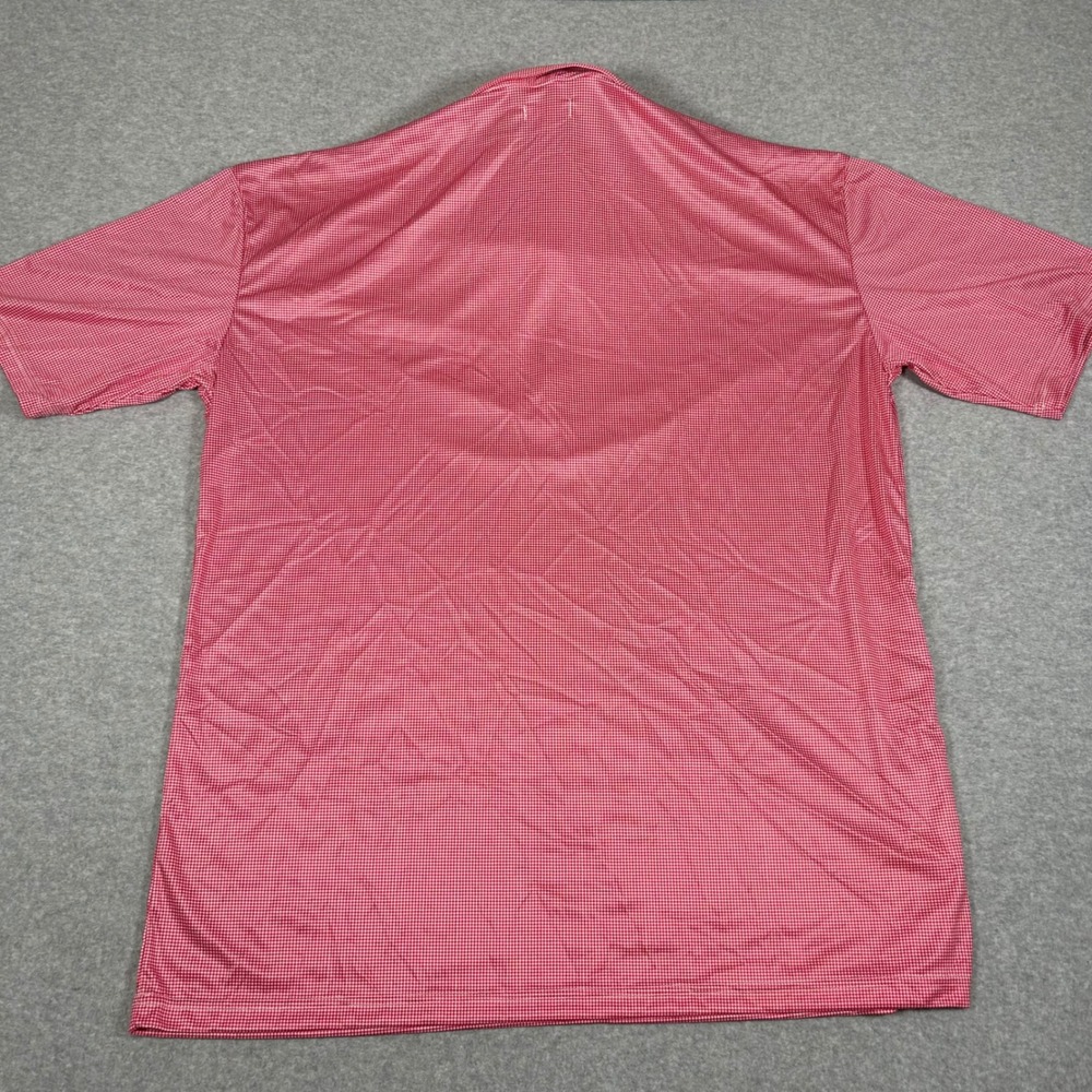 Collars & Co Polo Shirt Mens 3XL Red Gingham Semi Spread Dress Collar NEW NWOT‎ - Picture 3 of 7